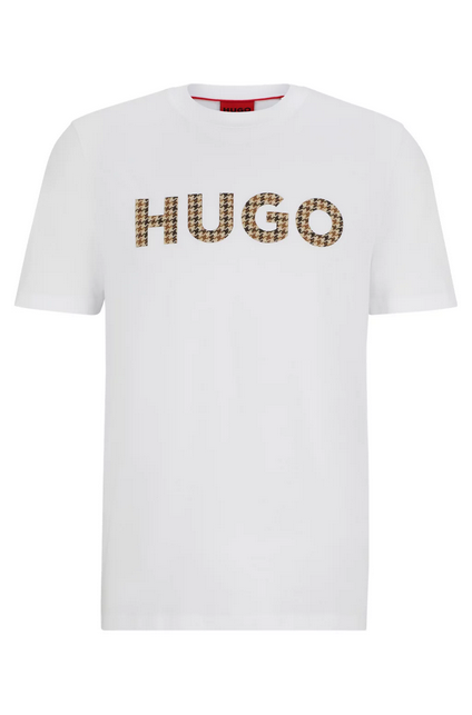 Camiseta de algodón con logo estampado